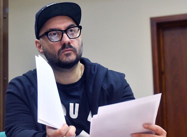 Режиссер, художественный руководитель театра Гоголь-центр Кирилл Серебренников в Мосгорсуде Москвы. 11 сентября 2018 Режиссер, художественный руководитель театра Гоголь-центр Кирилл Серебренников в Мосгорсуде Москвы. 11 сентября 2018