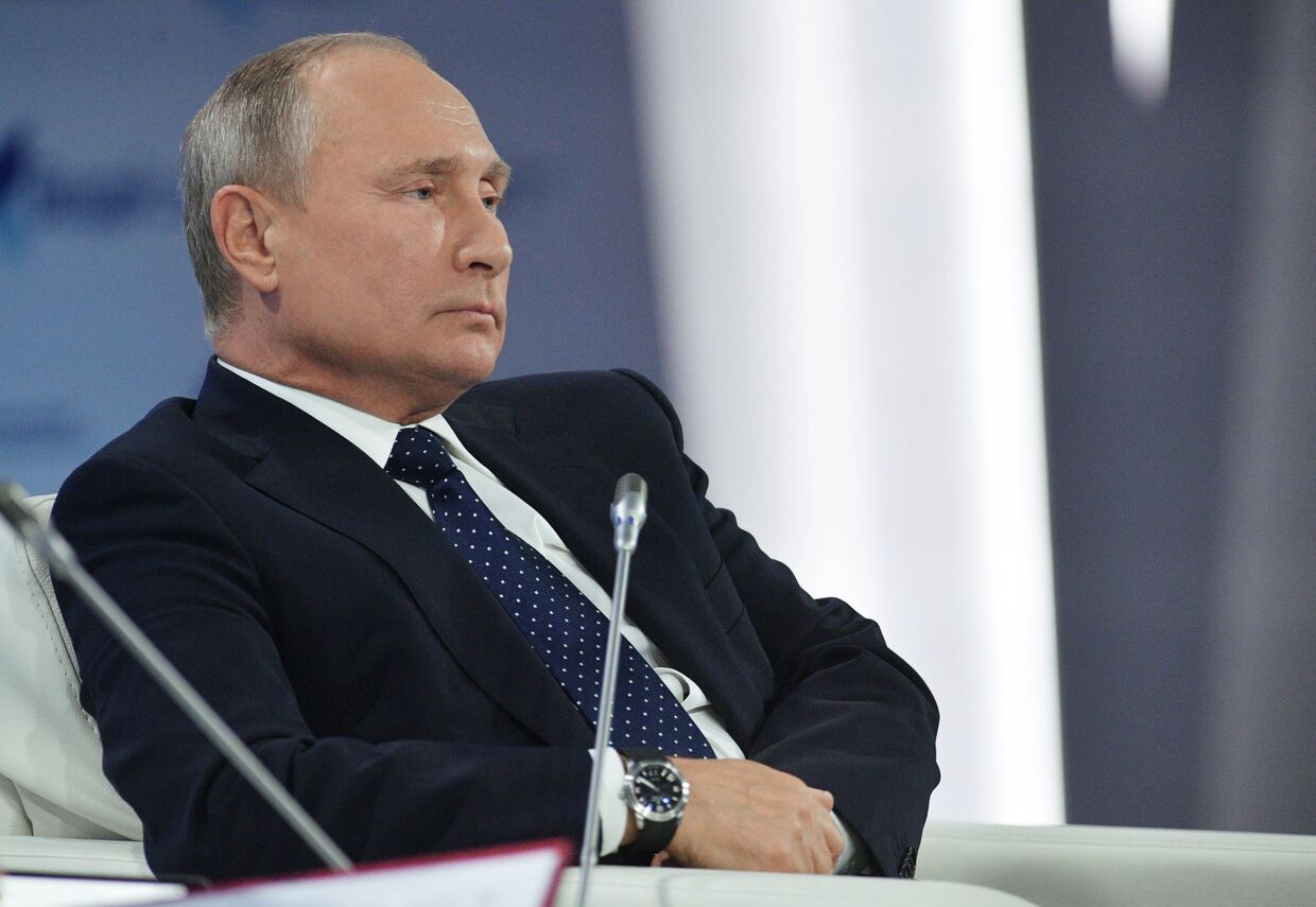 Президент РФ Владимир Путин на заседании клуба Валдай в Сочи