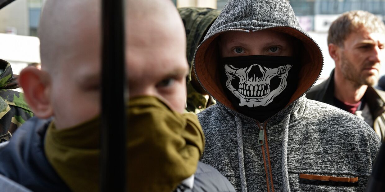 Акция украинских радикалов в Киеве