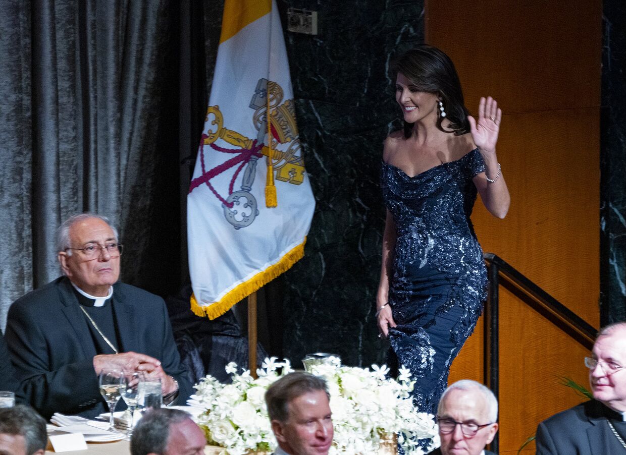 Постоянный представитель США при ООН Никки Хейли на ежегодном благотворительном обеде