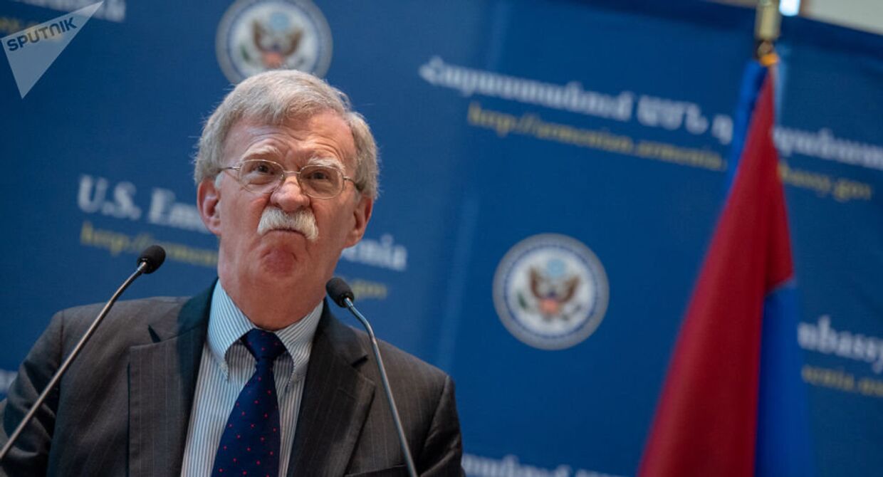 Советник США по национальной безопасности Джон Болтон в посольстве США в Ереване