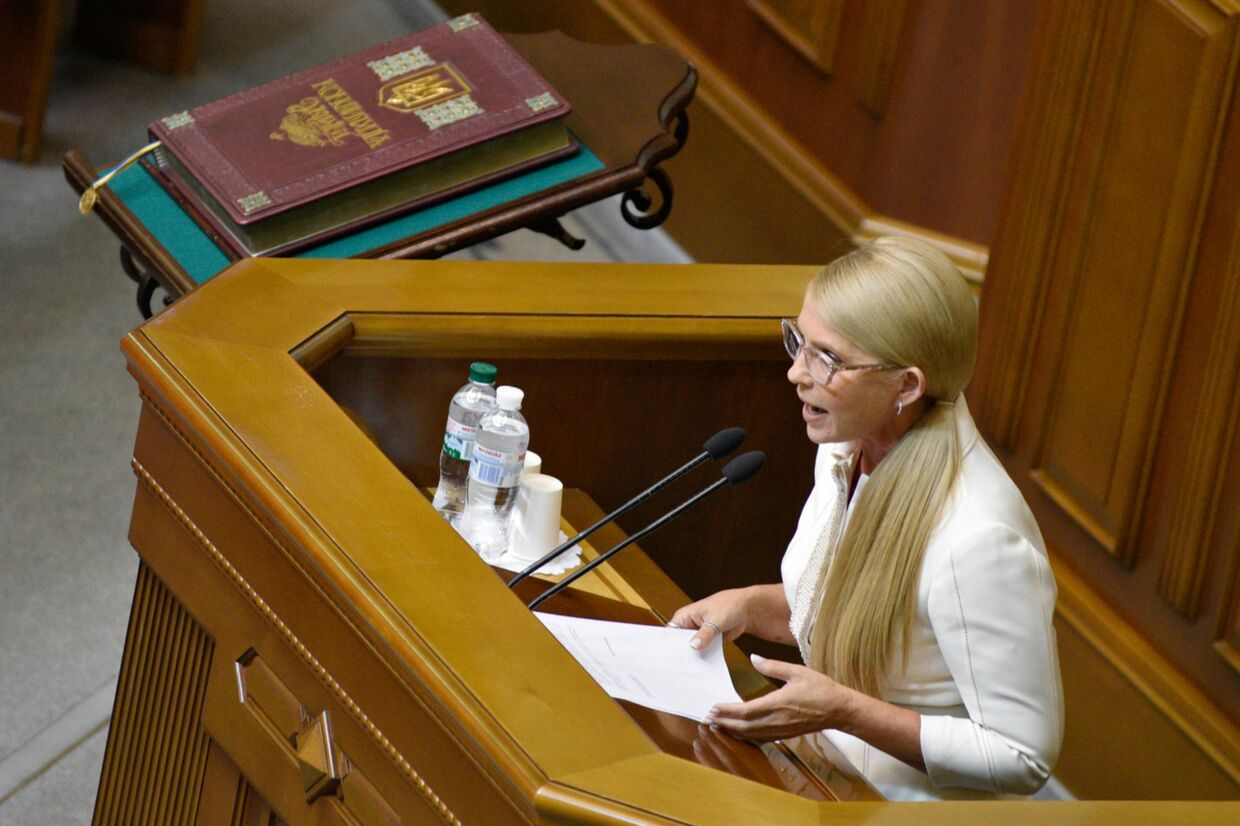 Лидер всеукраинского объединения Батькивщина Юлия Тимошенко