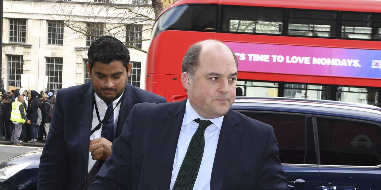Министр безопасности Бен Уоллес в Лондоне