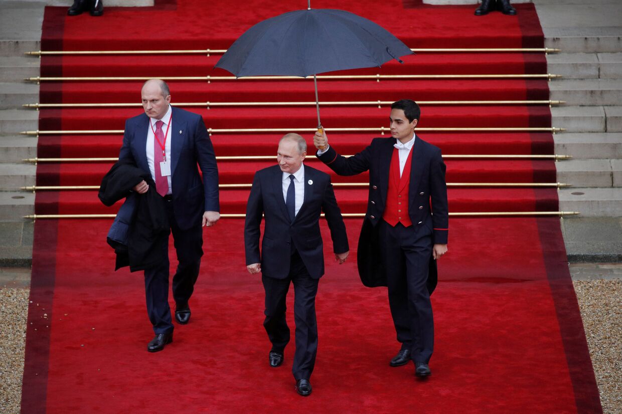 Президент РФ Владимир Путин в Елисейском дворце, Париж. 11 ноября 2018