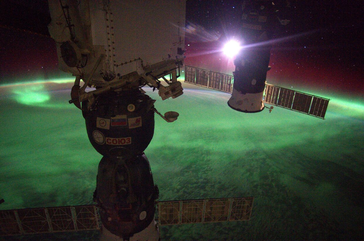 Фотография Александра Герста с борта МКС