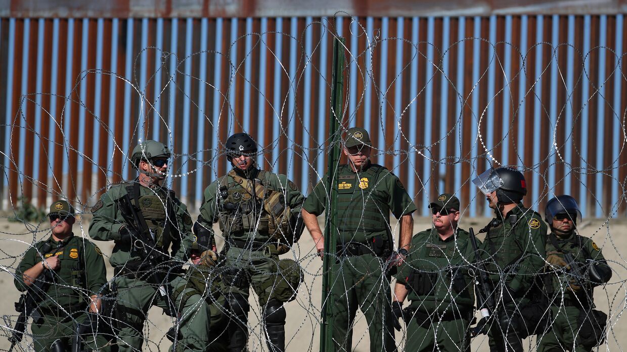 Пограничный патруль США на границе между Мексикой и Соединенными Штатами