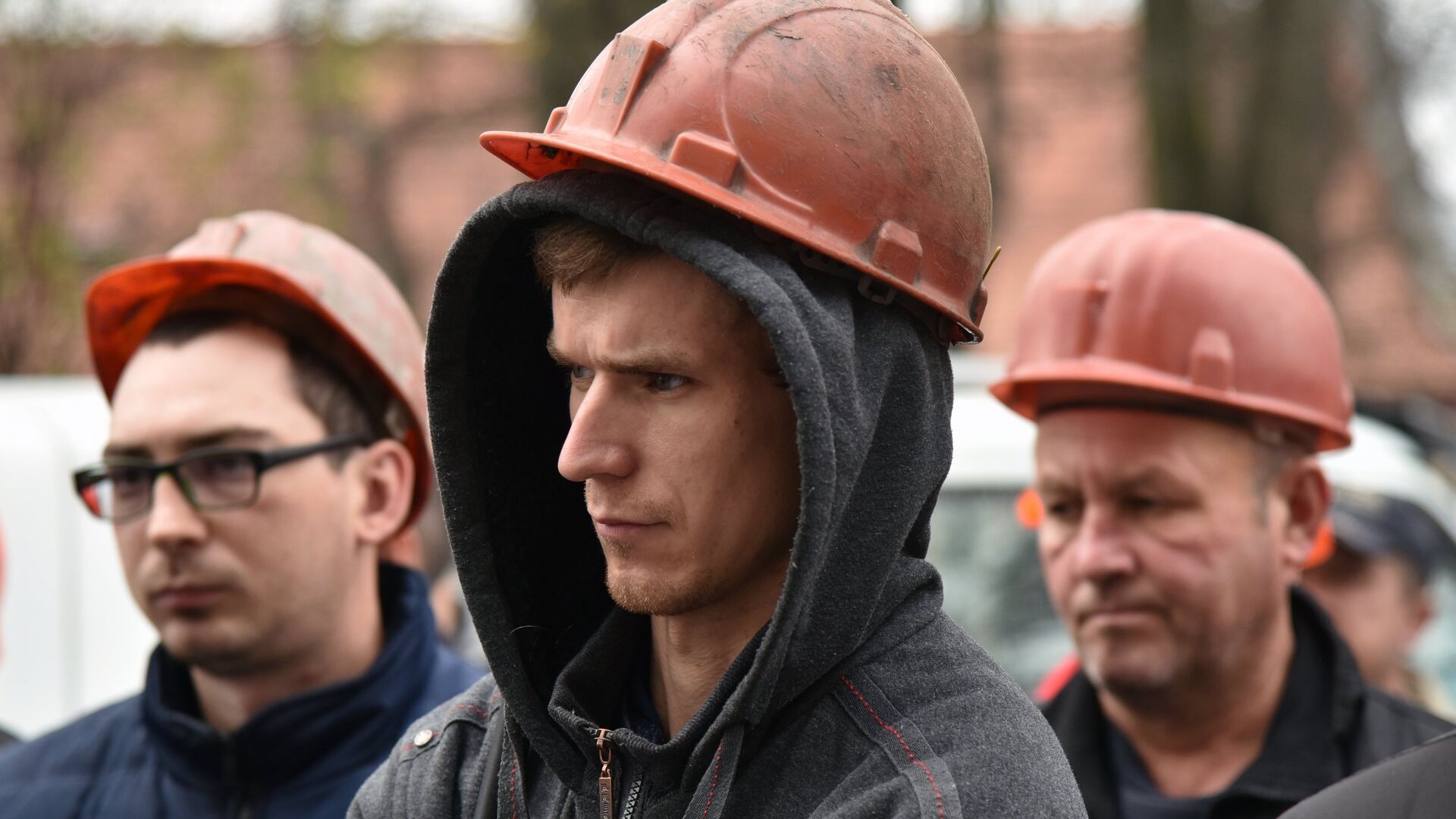 Участники акции протеста шахтеров  на одной из улиц Львова. 2 ноября 2018 - ИноСМИ, 1920, 02.06.2024