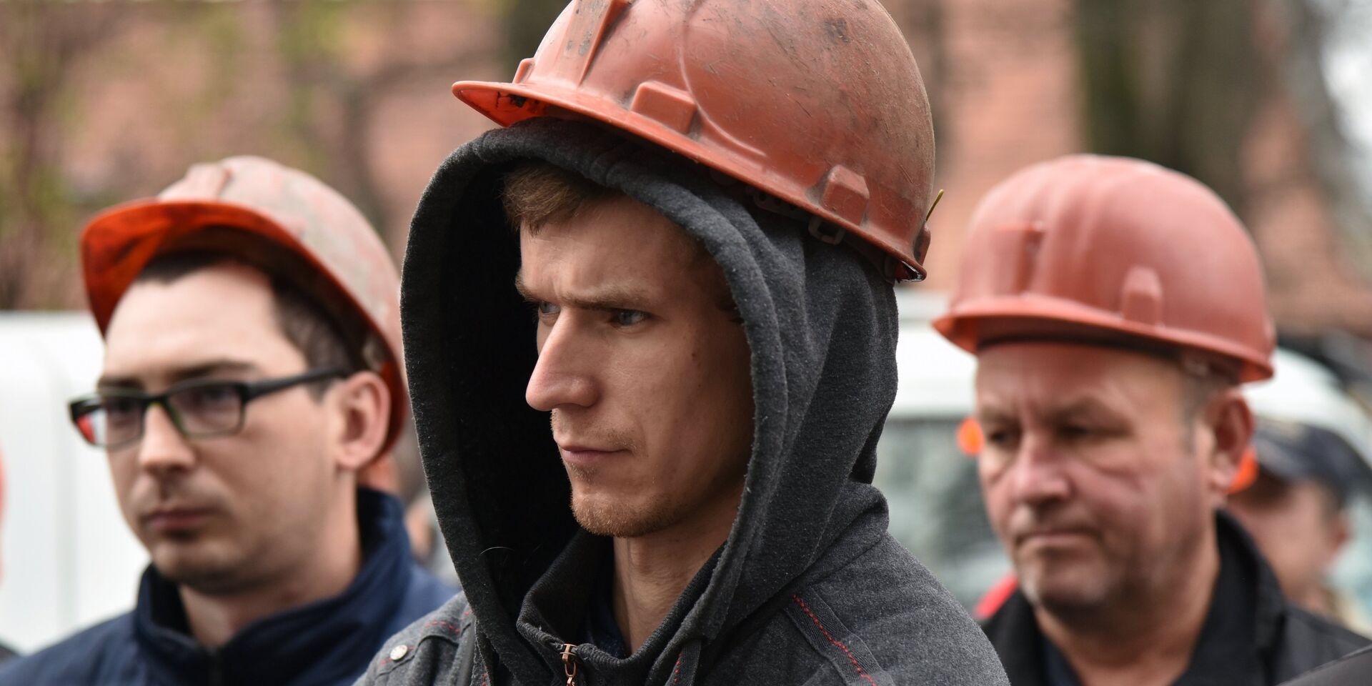 Участники акции протеста шахтеров  на одной из улиц Львова. 2 ноября 2018 - ИноСМИ, 1920, 02.06.2024