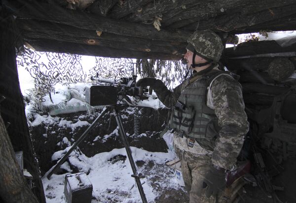 Военнослужащий ВСУ на востоке Украины. 26 ноября 2018 Военнослужащий ВСУ на востоке Украины. 26 ноября 2018