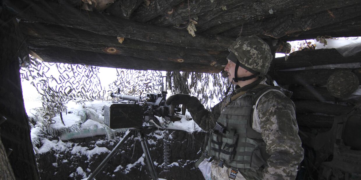 Военнослужащий ВСУ на востоке Украины. 26 ноября 2018