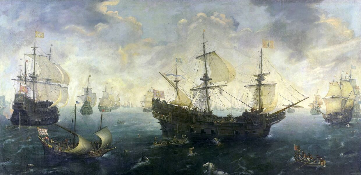 Испанская армада у английского побережья