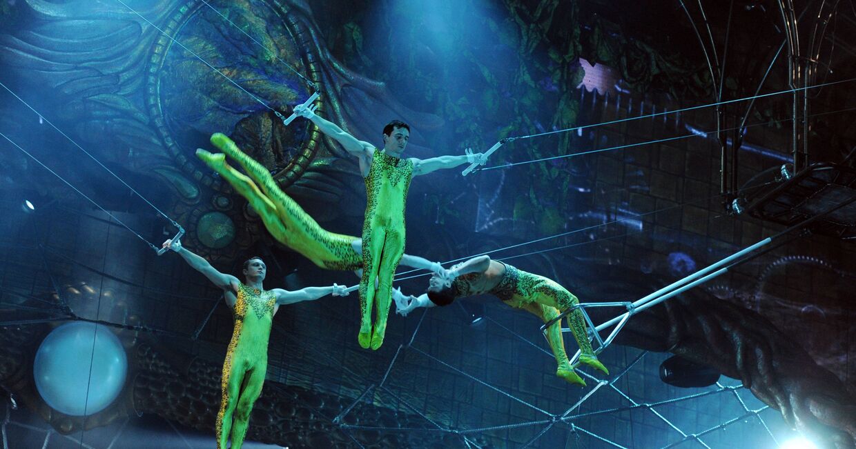 Репетиция шоу Zarkana Cirque du Soleil в Кремле