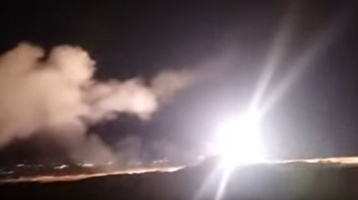 Cирийская ПВО против израильских ракет