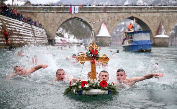 Крещенские купания в Вышеграде