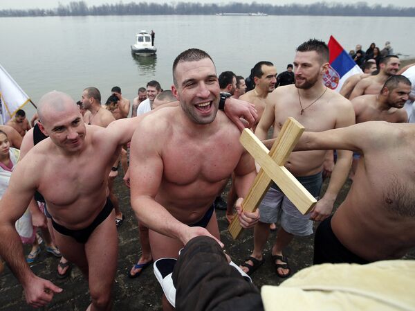 Крещенские купания в Белграде