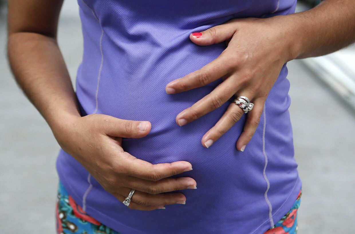 Беременная девушка в Гвадалахара, Мексика