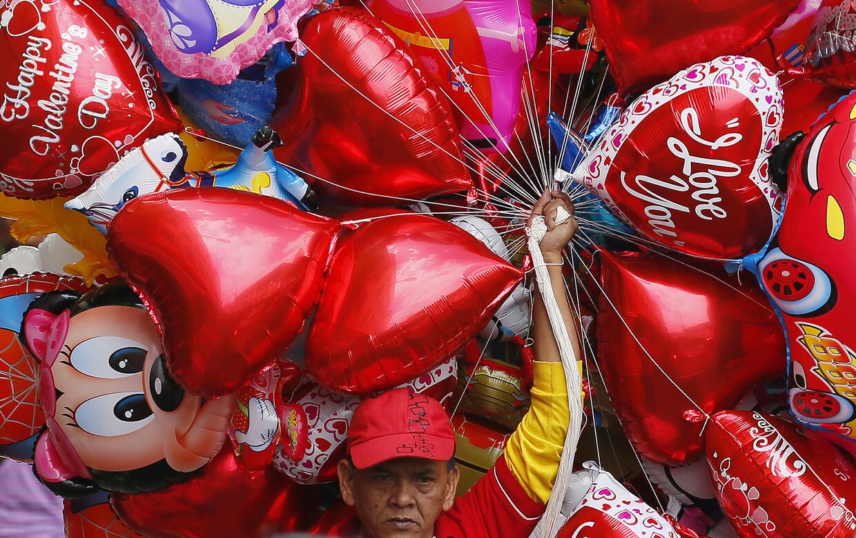 Шарики для Дня святого Валентина в Маниле, Филиппины