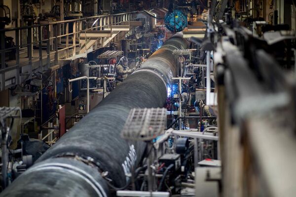 Подготовка труб для газопровода «Северный поток - 2» Подготовка труб для газопровода «Северный поток - 2»