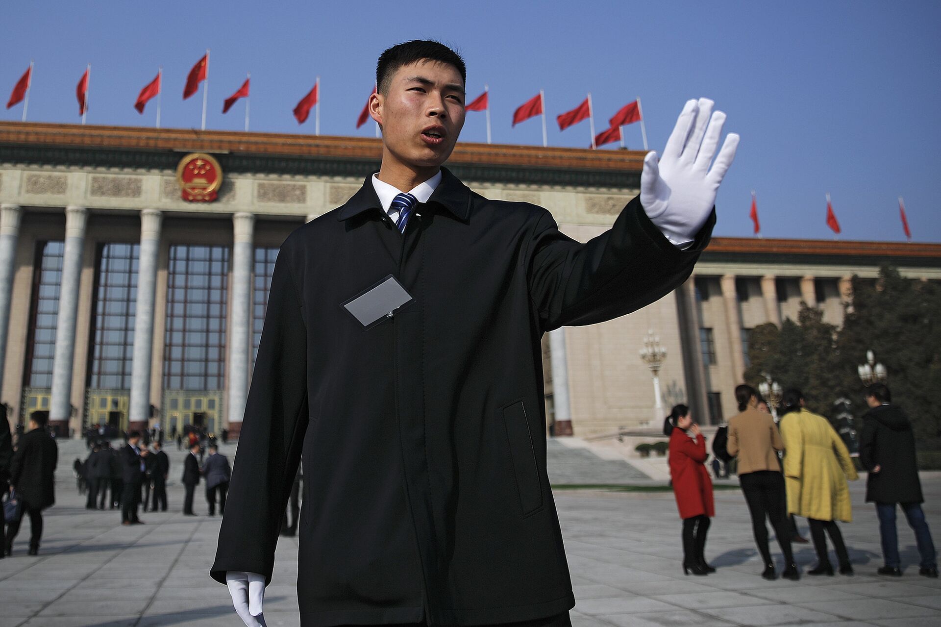 Солдат в преддверии открытия сессии китайского национального народного конгресса в Пекине - ИноСМИ, 1920, 20.10.2021