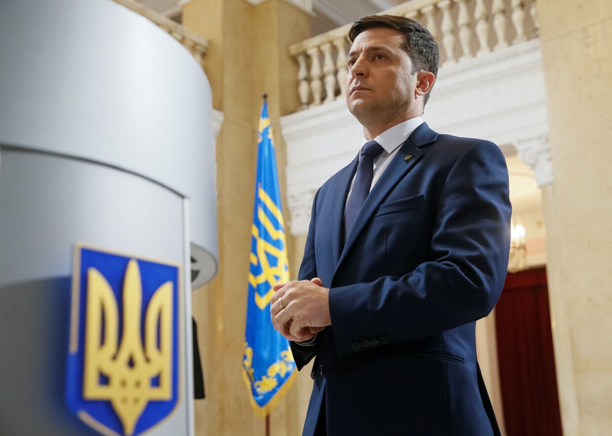 Украинский актер и кандидат на предстоящих президентских выборах Владимир Зеленский