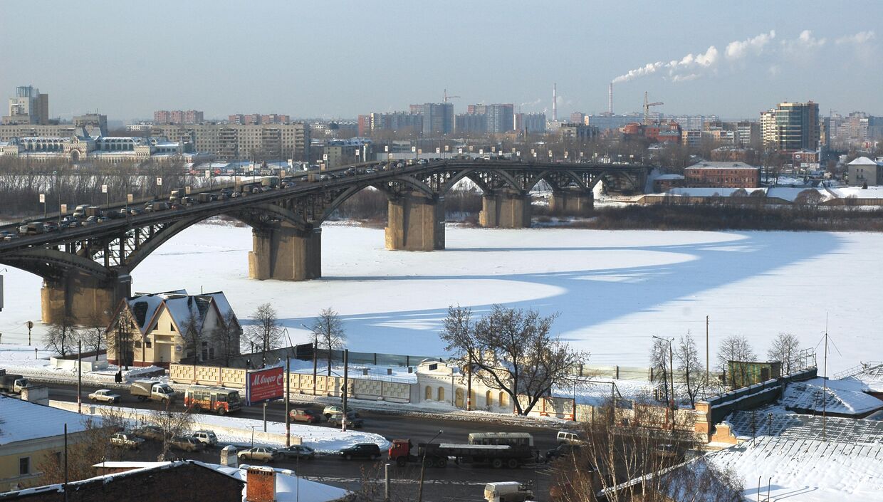 Вид на Канавинский мост. Нижний Новгород