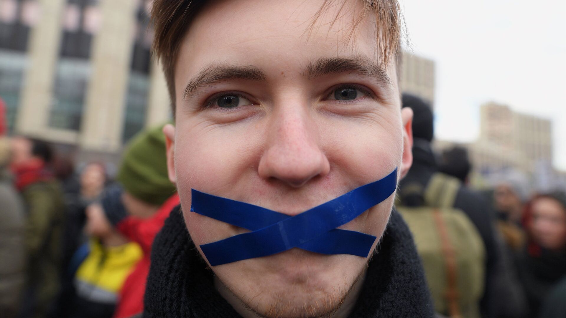 Митинг против закона о защите Рунета - ИноСМИ, 1920, 03.02.2021
