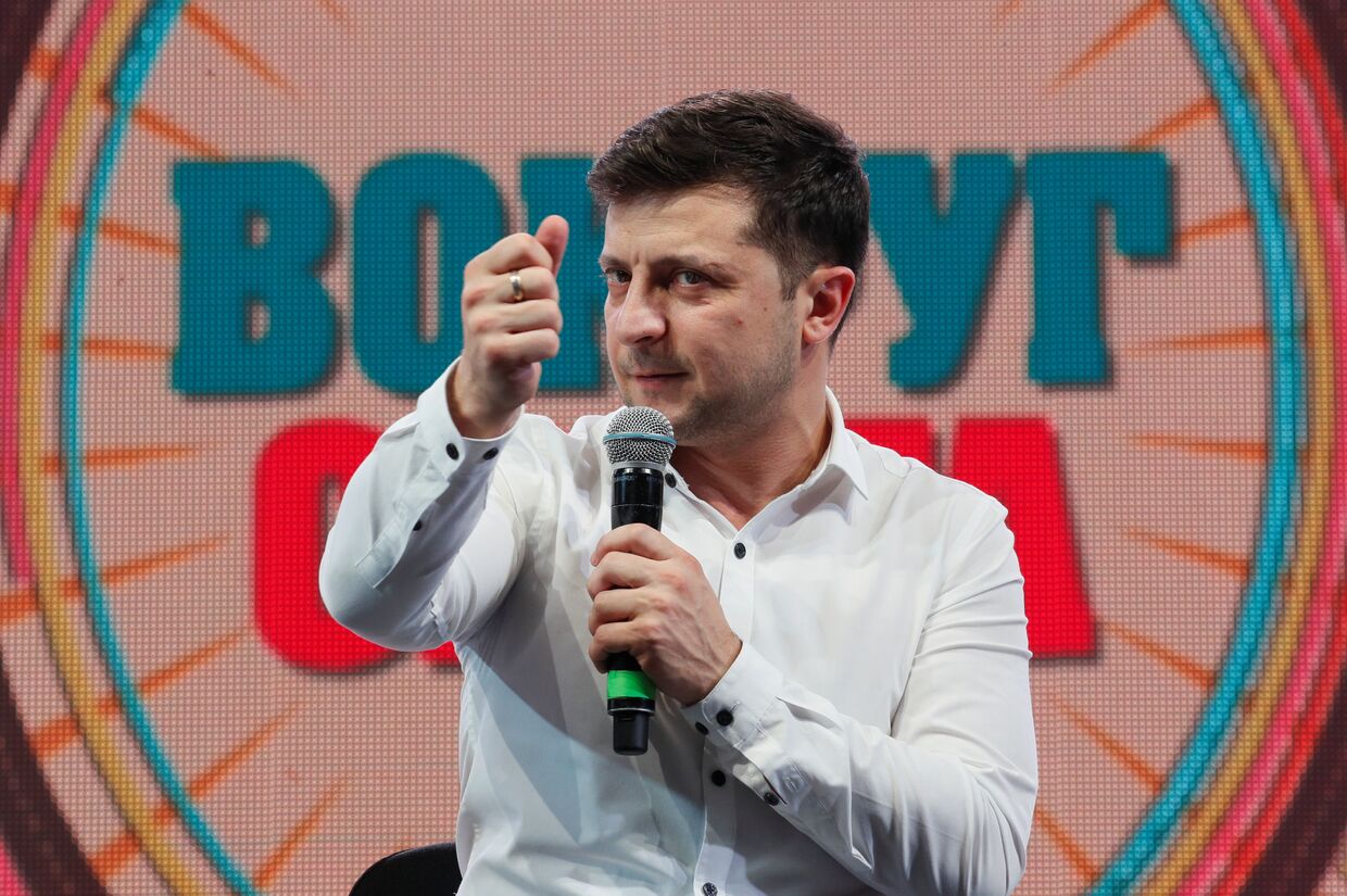 Украинский актер и кандидат в президенты Владимир Зеленский