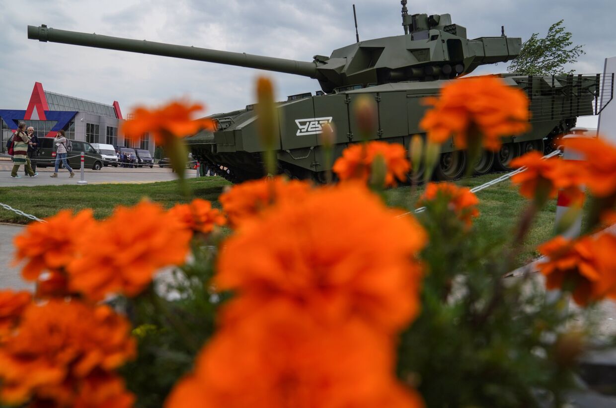 Танк Т-14 Армата на военно-техническом форуме Армия-2018