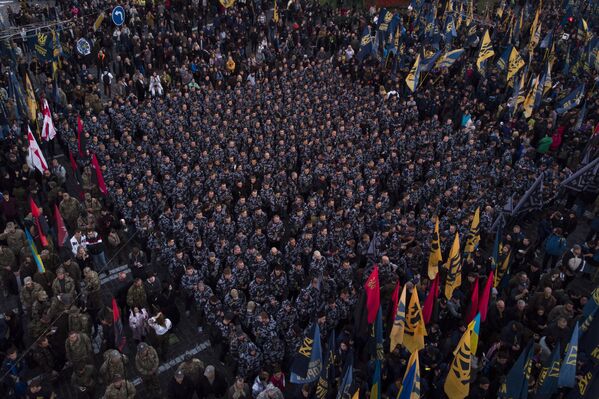 Националисты на митинге в Киеве