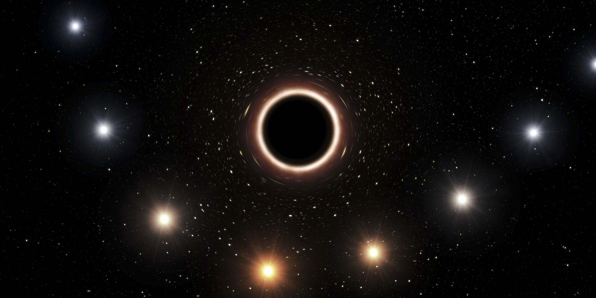 Иллюстрация пути звезды S2 мимо сверхмассивной черной дыры - ИноСМИ, 1920, 06.11.2022