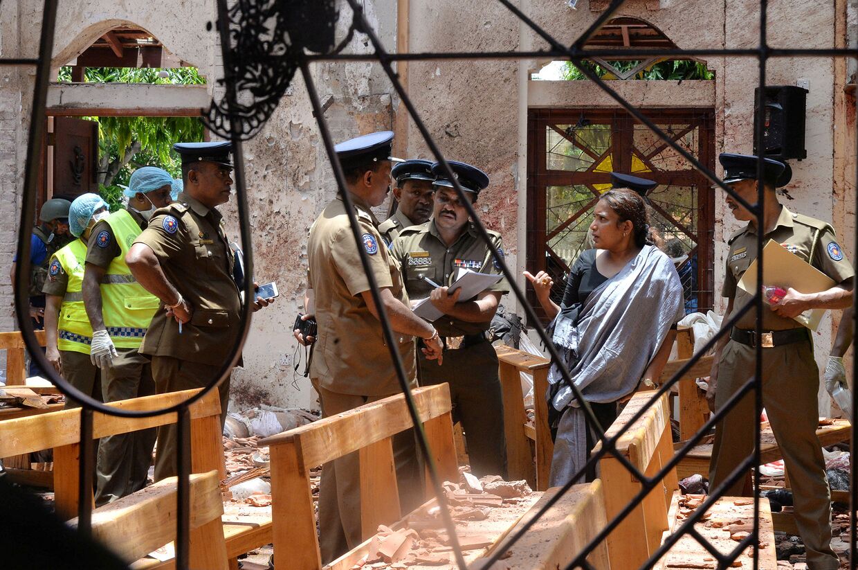 Последствия теракта в церкви в Негамбо, Шри-Ланка