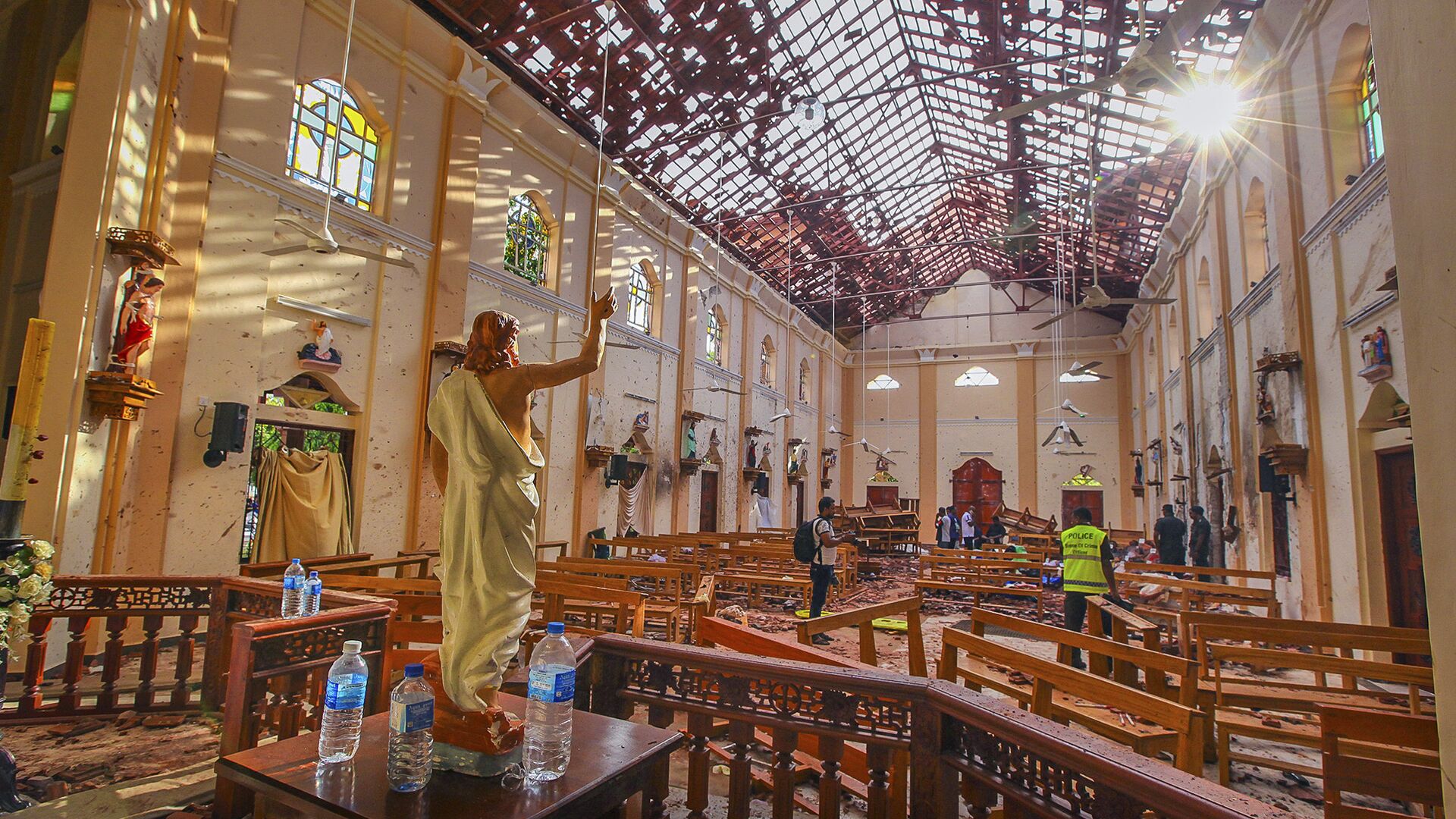 Церковь Святого Себастьяна после взрыва, Негомбо, Шри-Ланка - ИноСМИ, 1920, 27.12.2020
