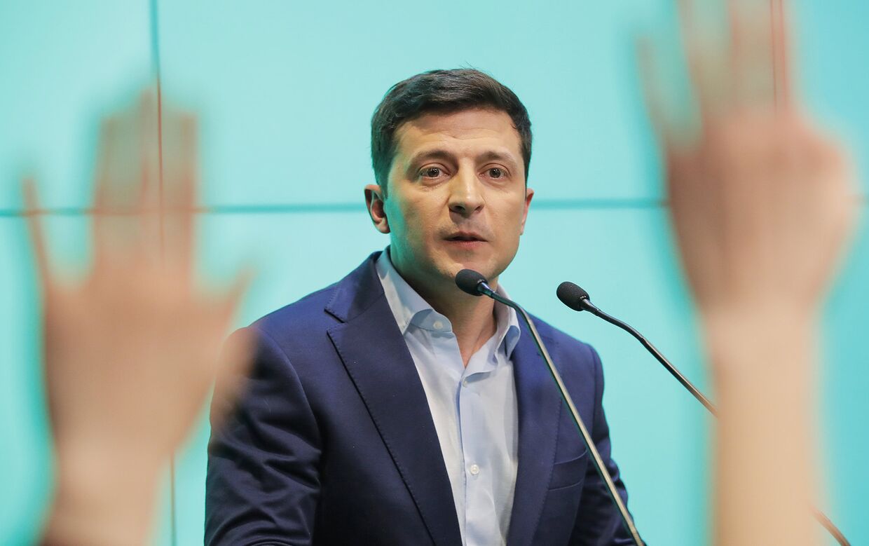 Кандидат в президенты Украины Владимир Зеленский
