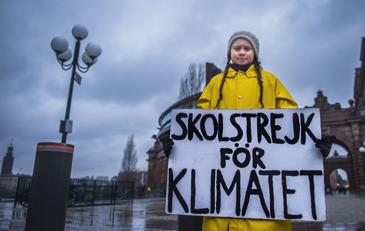 Протест климатического активиста Греты Тунберг, Швеция