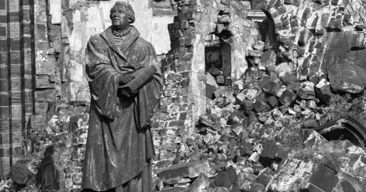 Церковь Дрездена, разрушенная бомбардировкой города в 1945 году