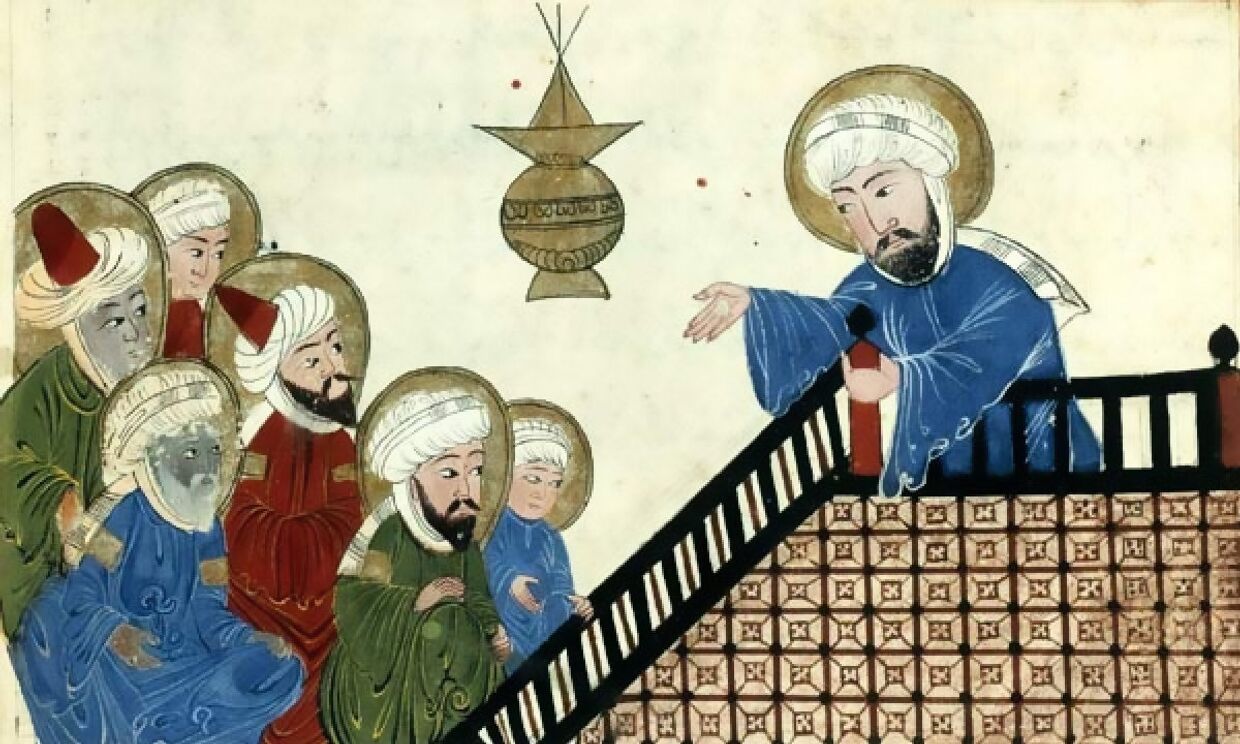 Пророк Мухаммед, оттоманская копия XVIII века манускрипта XIV века