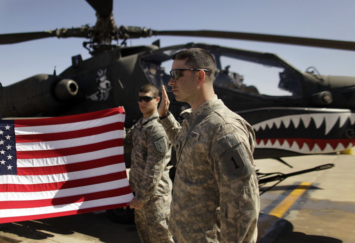 Военные ВВС США на военной базе в Ираке