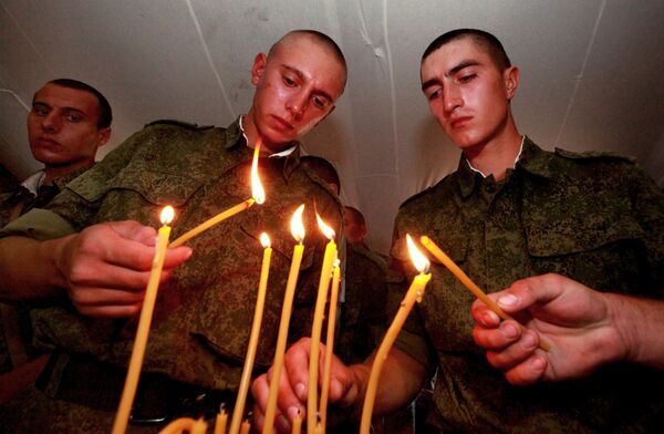 Освящение походного храма на полигоне Сергеевского учебного центра в Приморском крае Освящение походного храма на полигоне Сергеевского учебного центра в Приморском крае