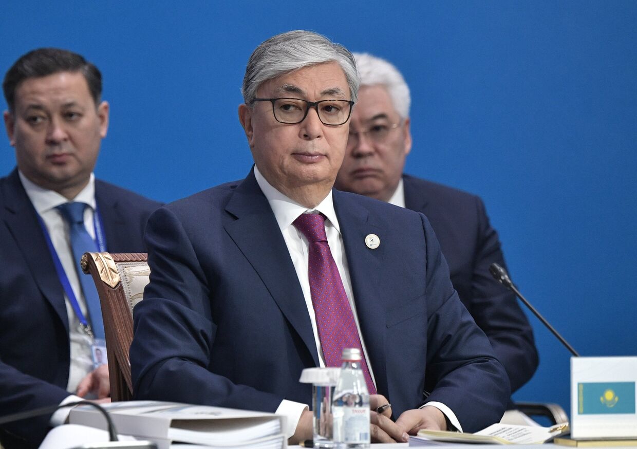 Касым-Жомарт Токаев на заседании Высшего Евразийского экономического совета