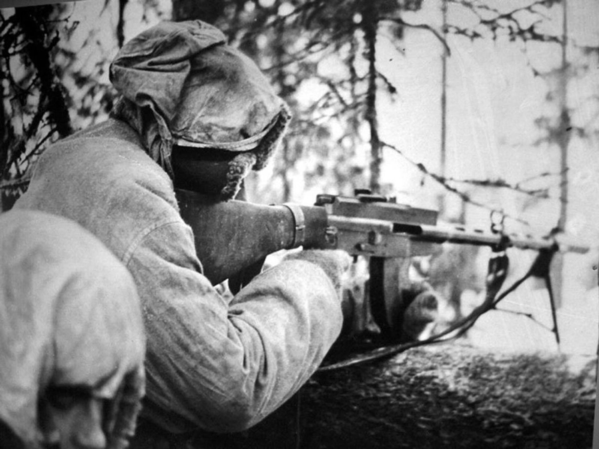 Финский солдат с пулемётом Lahti‑Saloranta M‑26 - ИноСМИ, 1920, 21.12.2021