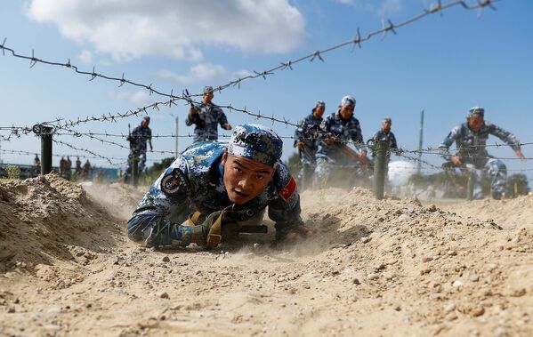 Морские пехотинцы из Китая принимают участие в Международных армейских играх