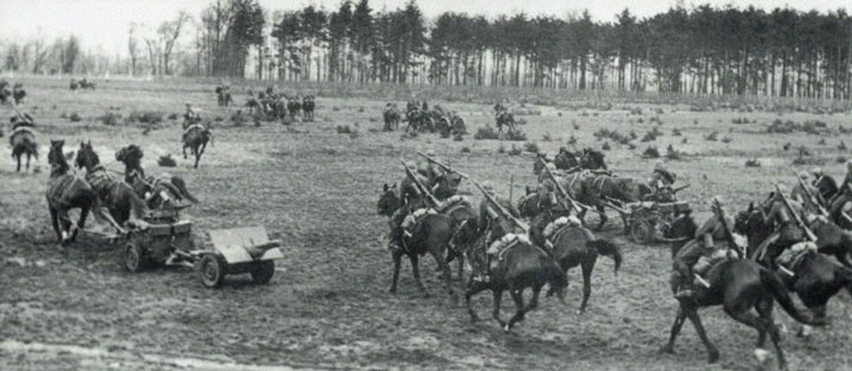Польская кавалерия во время Боя под Кроянтами