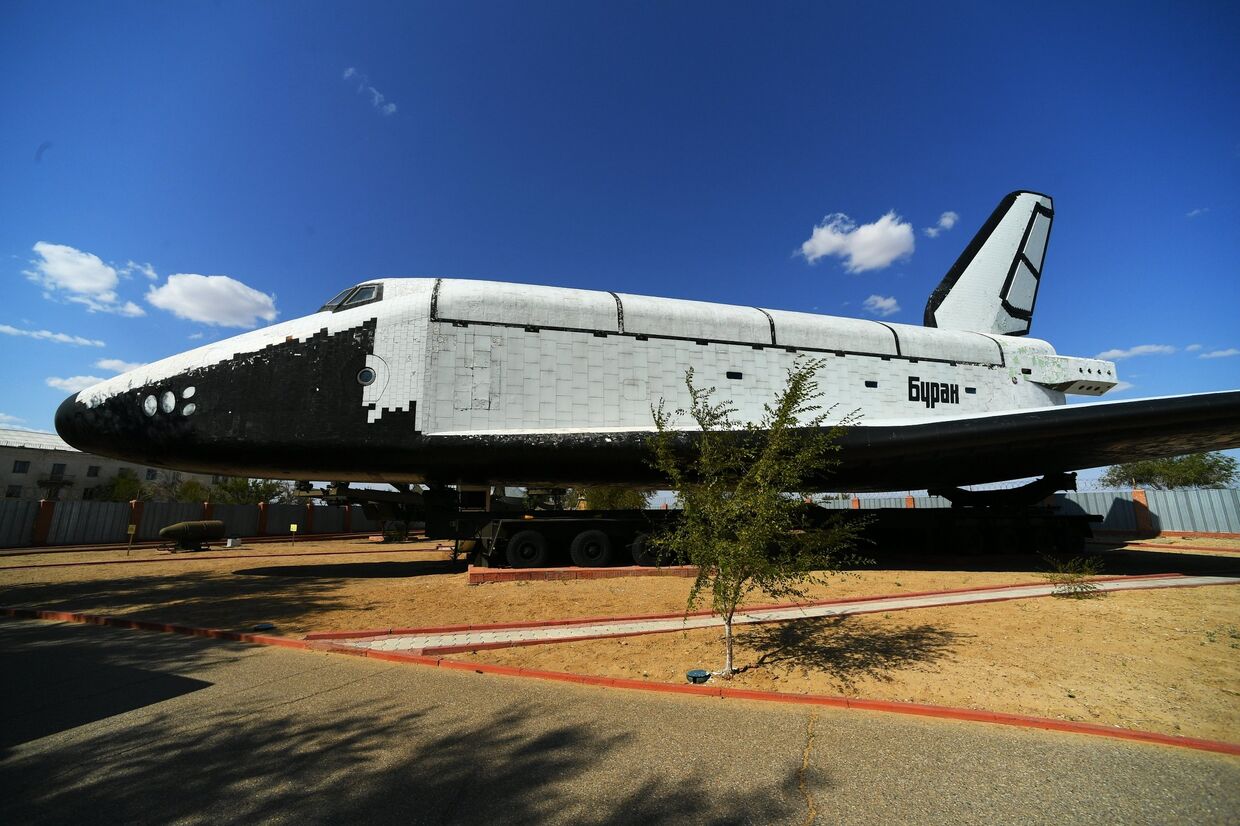 Космический корабль Буран в музее истории космодрома Байконур
