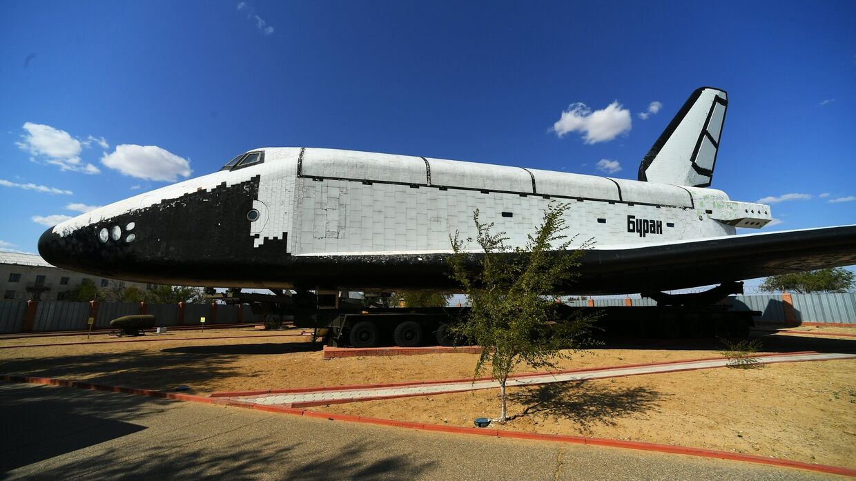 Космический корабль Буран в музее истории космодрома Байконур