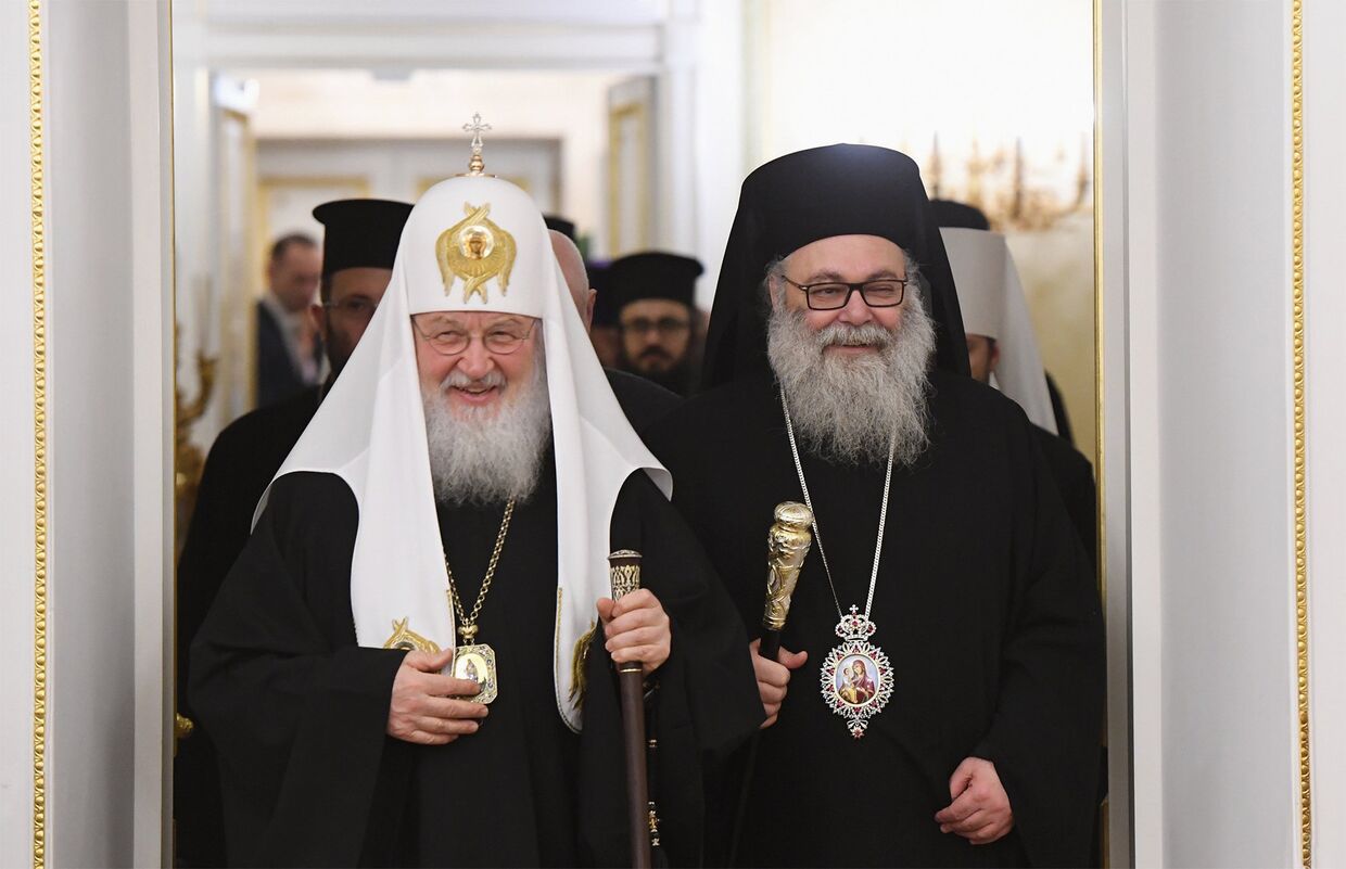 Патриарх Кирилл встретился с зарубежными религиозными деятелями