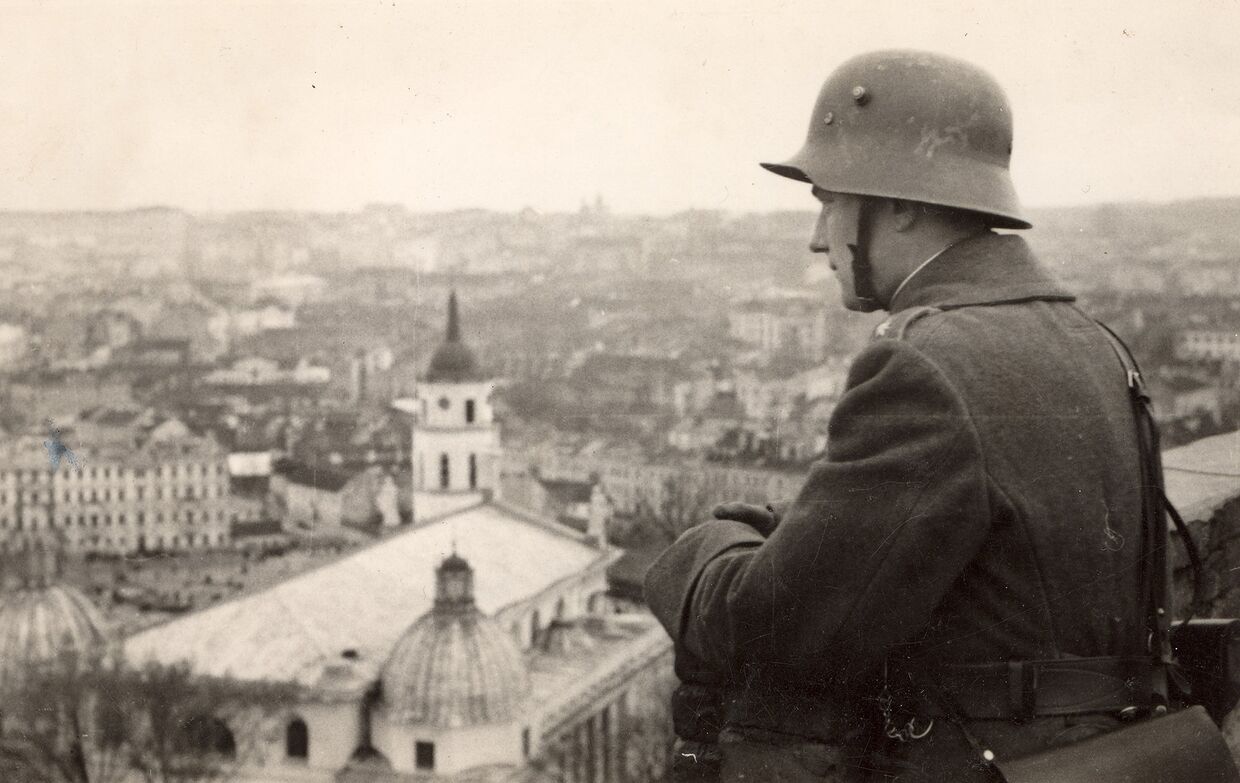Литовский солдат в Вильнюсе, 1939 год
