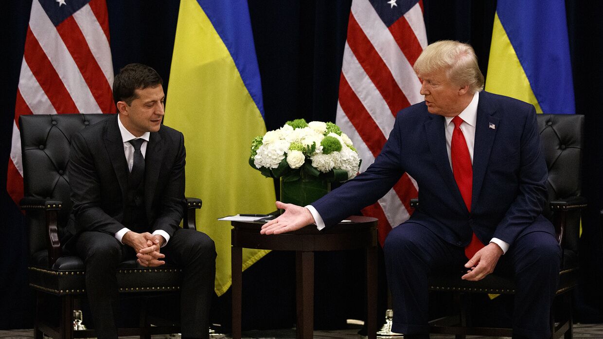 Президент Украины Владимир Зеленский и президент США Дональд Трамп