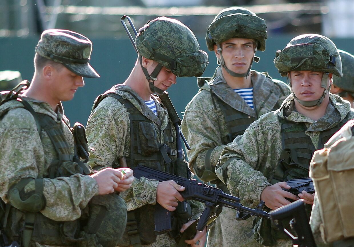 Военнослужащие РФ на открытии совместных российско-пакистанских военных учений