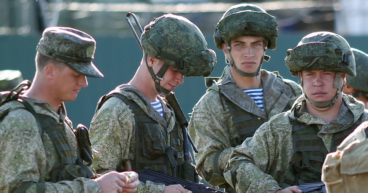 Военнослужащие РФ на открытии совместных российско-пакистанских военных учений