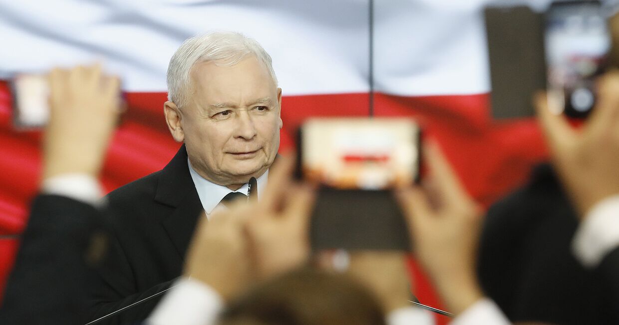 Лидер правящей партии Польши Ярослав Качиньский